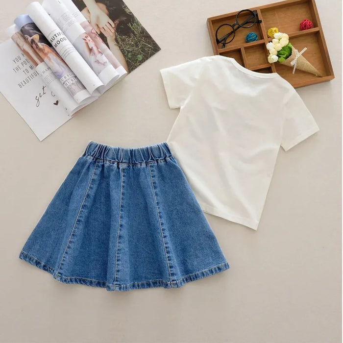 Little Girls'  Jean Skirt