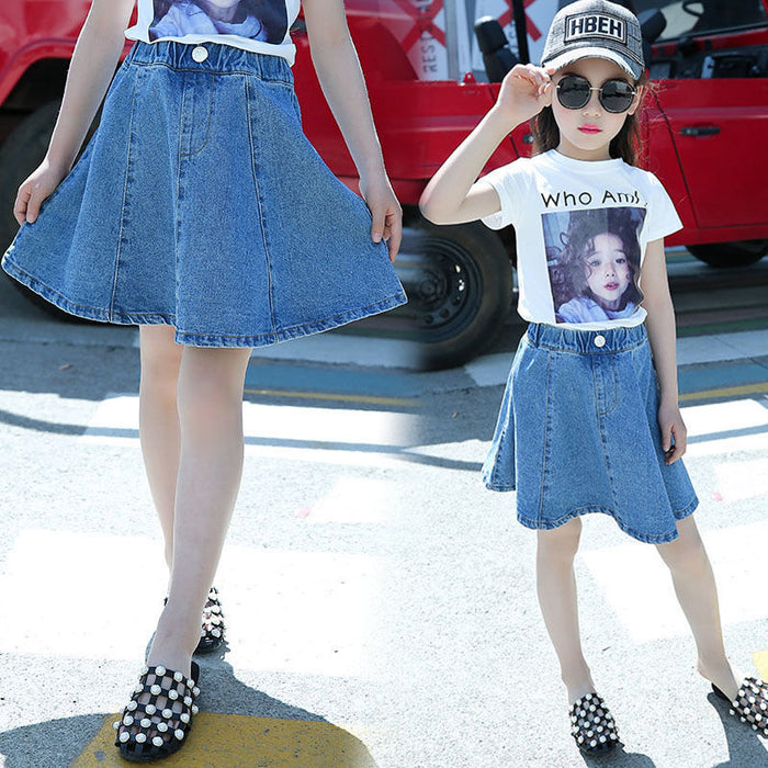 Little Girls'  Jean Skirt