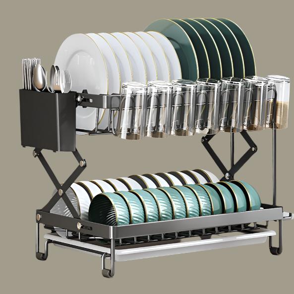 Muti-functional Draining Storage Rack (Collapsible)