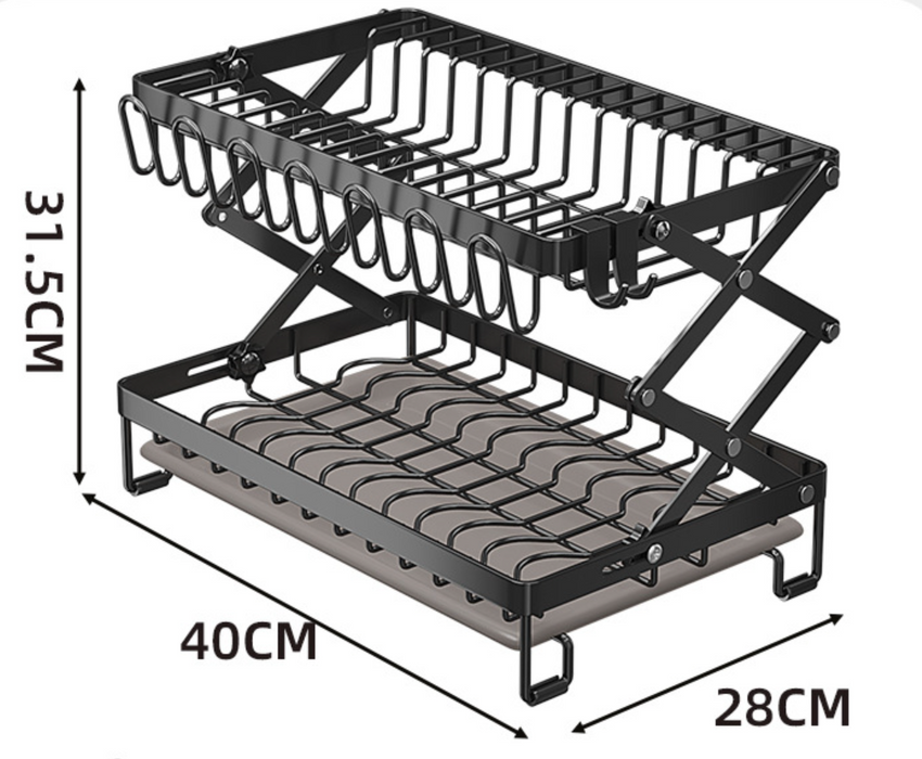 Muti-functional Draining Storage Rack (Collapsible)